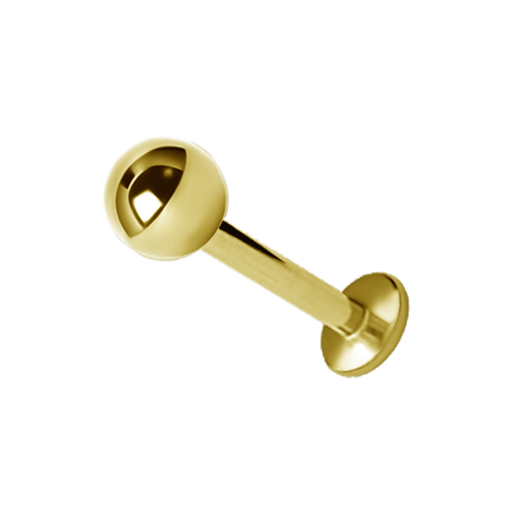 Labret  - 1,6 mm - 4 mm - guld