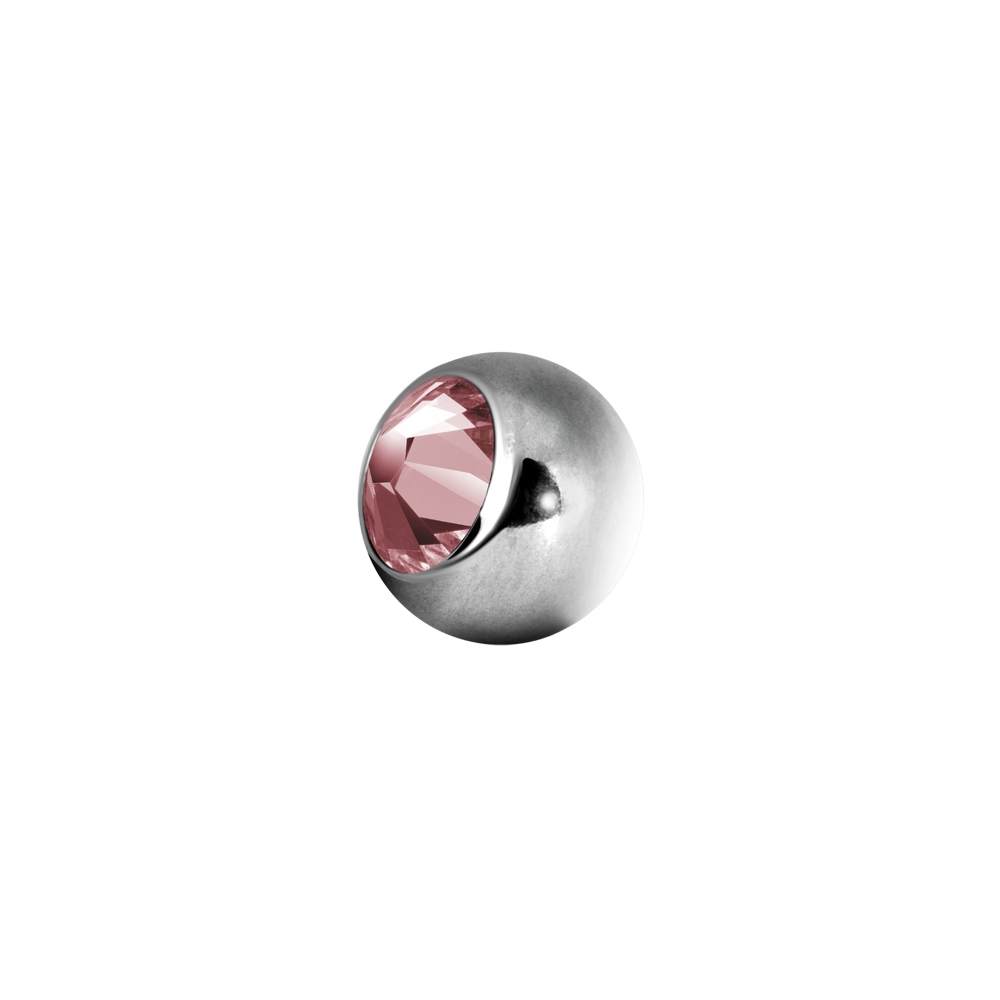 Liten extrakristall - 1,2 mm - Rosa kristall