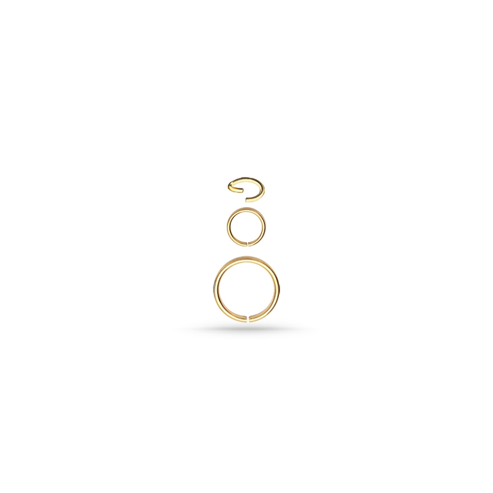 Piercingring - 0,8 mm - guld