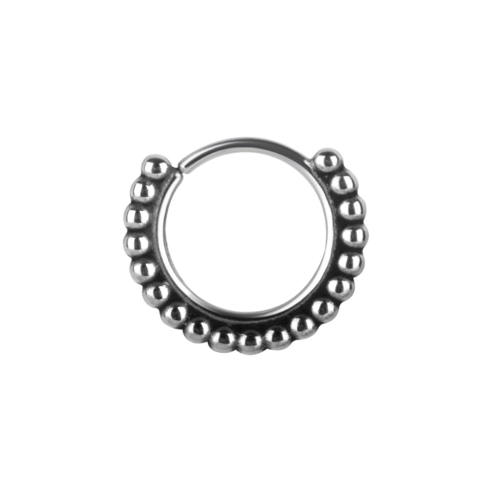 Piercingring (13)  - 0,8 mm - 7 mm - stål