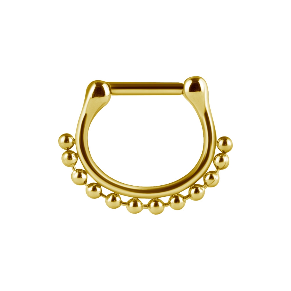Clicker 1,2 mm - guld PVD