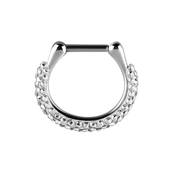 Clicker - 1,2 - 6 & 8 mm - vita swarovskikristaller