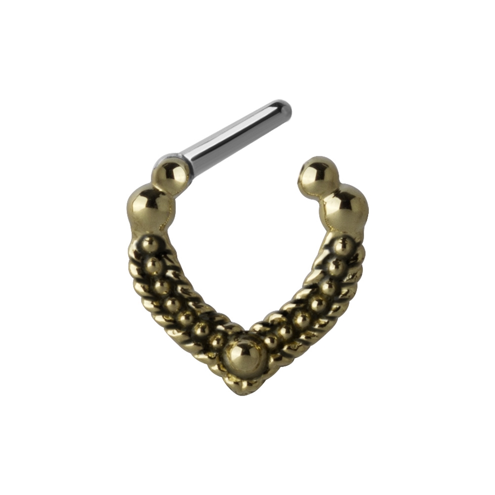Septum clicker mässing - 1,2 - 6 & 8 mm