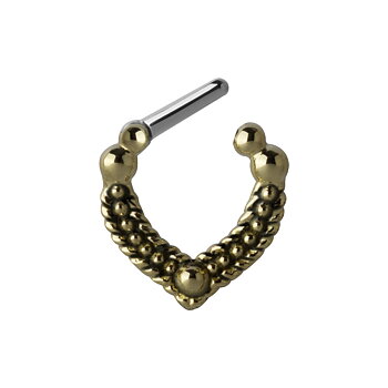 Septum clicker mässing - 1,2 - 6 & 8 mm