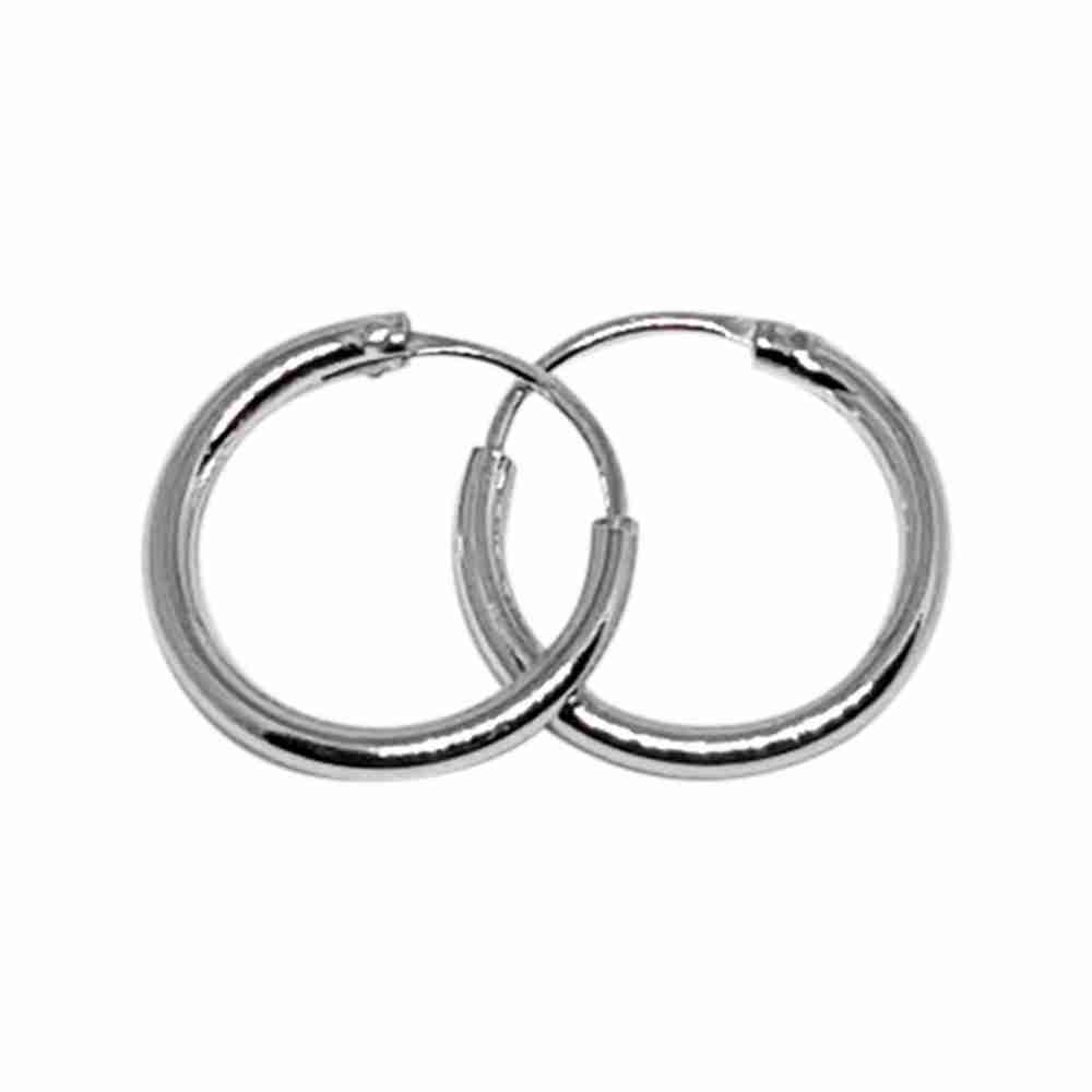 Örhänge 10 mm äkta silverringar - creoler