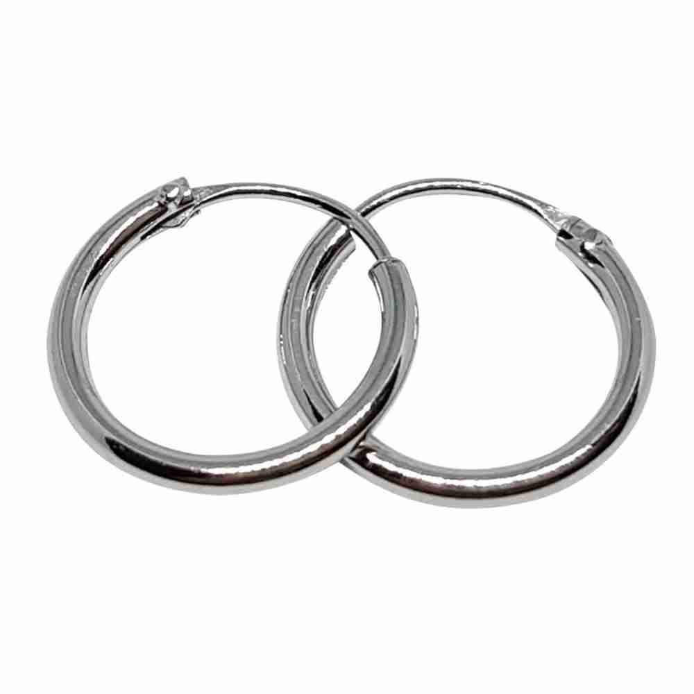 Örhänge 12 mm äkta silverringar - creoler