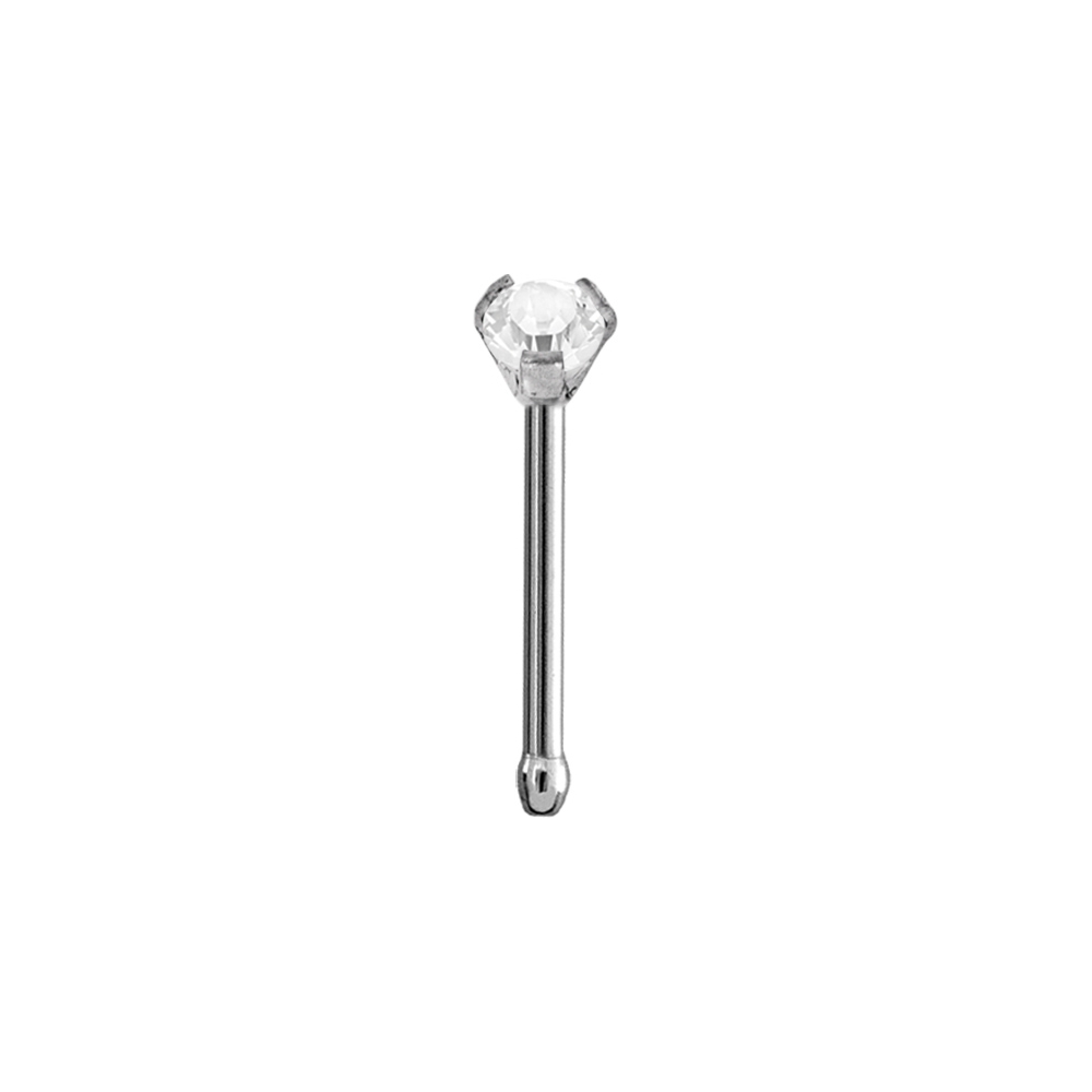 Nässmycke - 0,8 mm  - stål - vit kristall