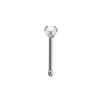 Nässmycke - 0,8 mm  - stål - vit kristall
