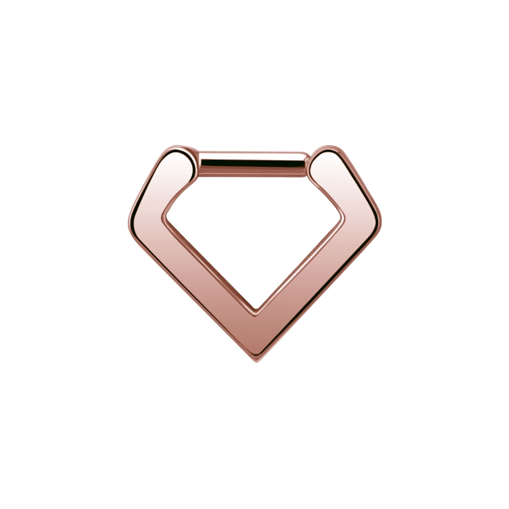 Clicker - roséguld - triangel -1,2 X 8 mm