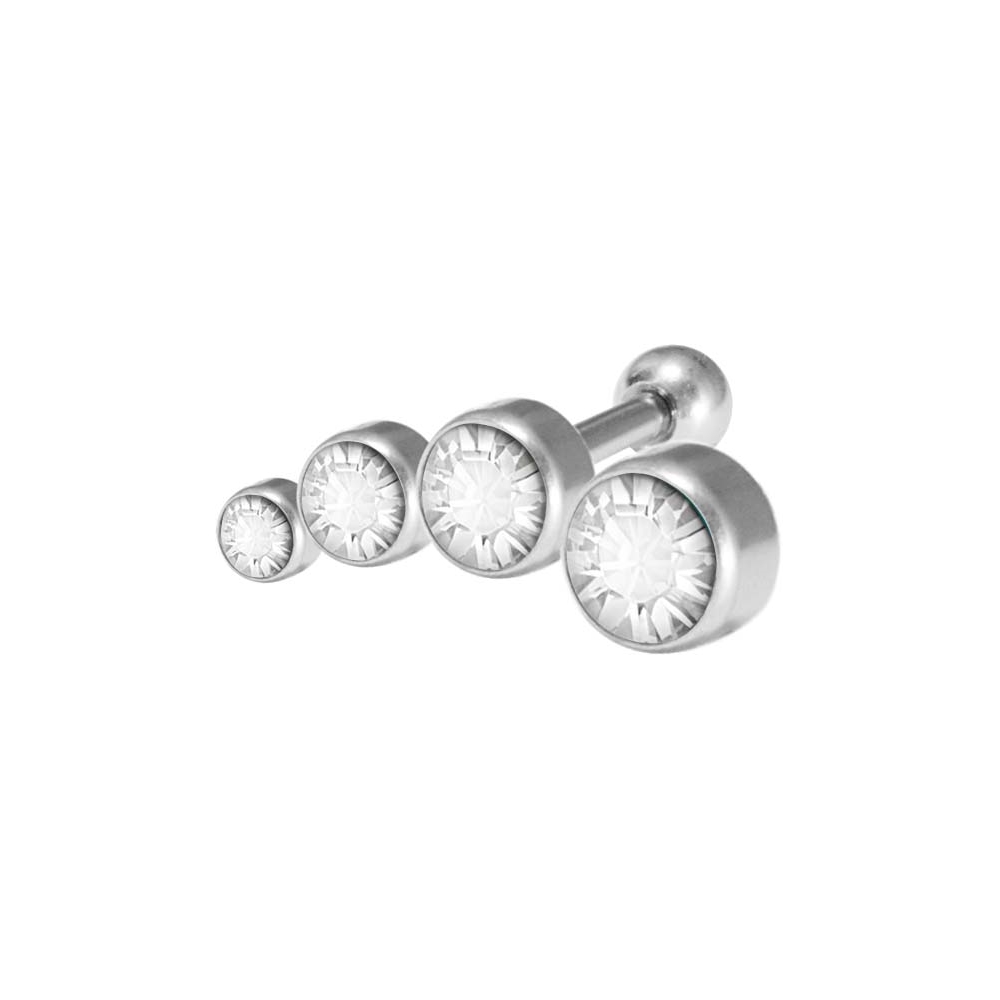 Barbell - 4 kristaller - vänster