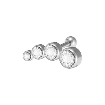 Barbell - 4 kristaller - vänster