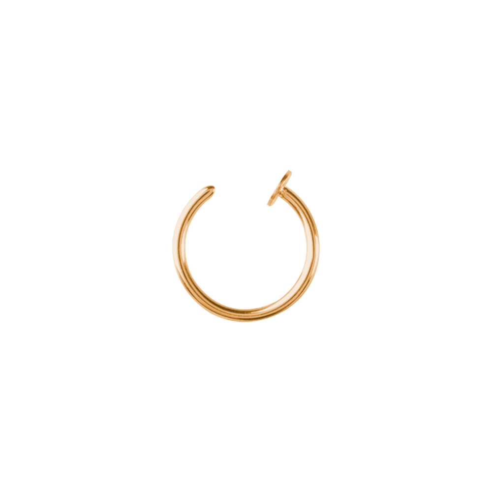 Open nosering - stoppring - roséguld - 2