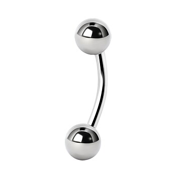 Banana barbell - 1,6 mm - titan