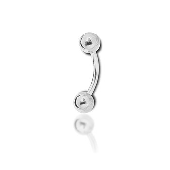 Liten banana barbell - 1,2 mm - titan