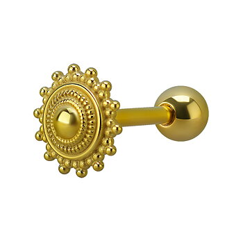 Piercingsmycke till tunga - guld