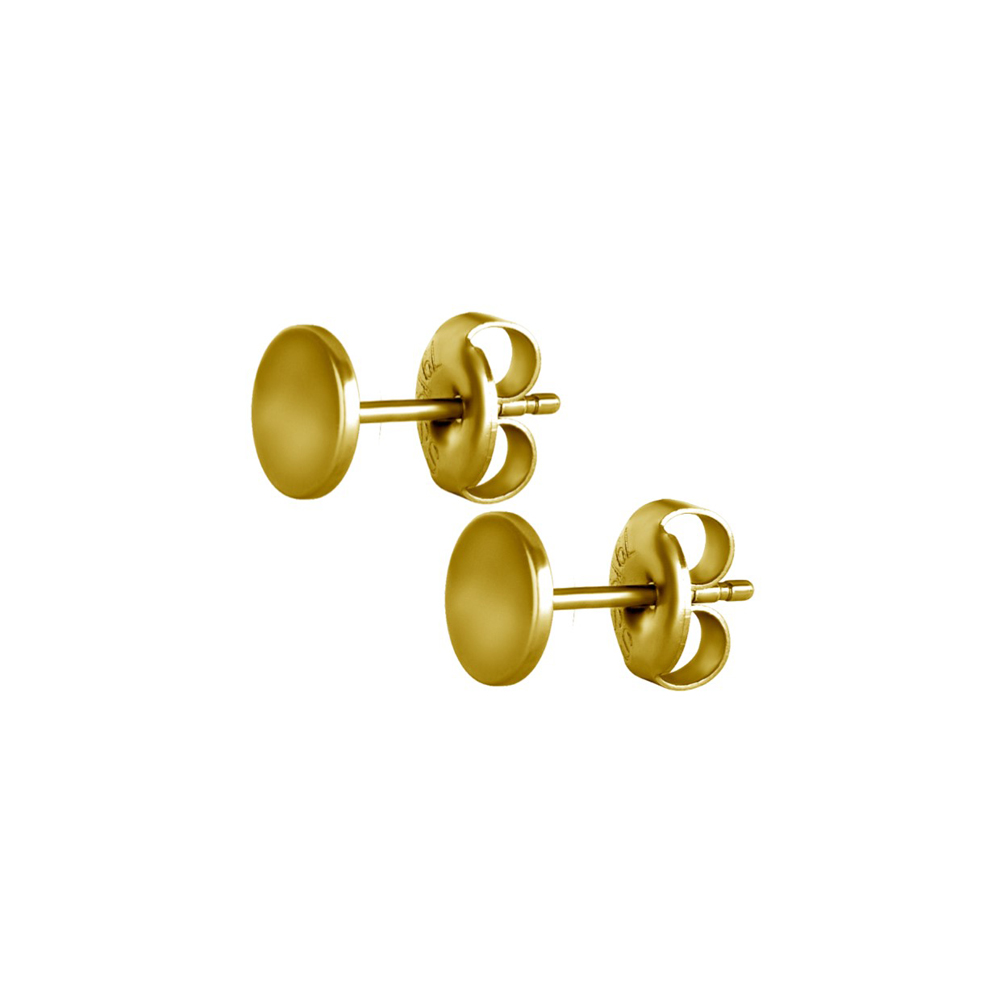 Örhänge - 6 mm - guld