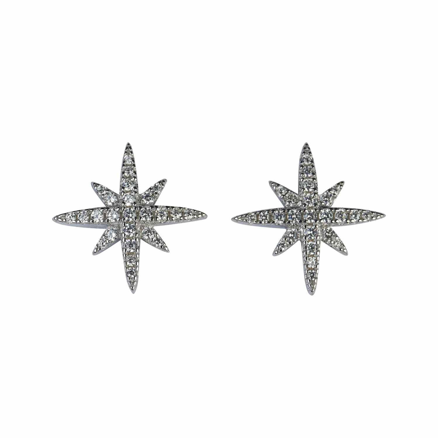 Silverörhänge - stjärna