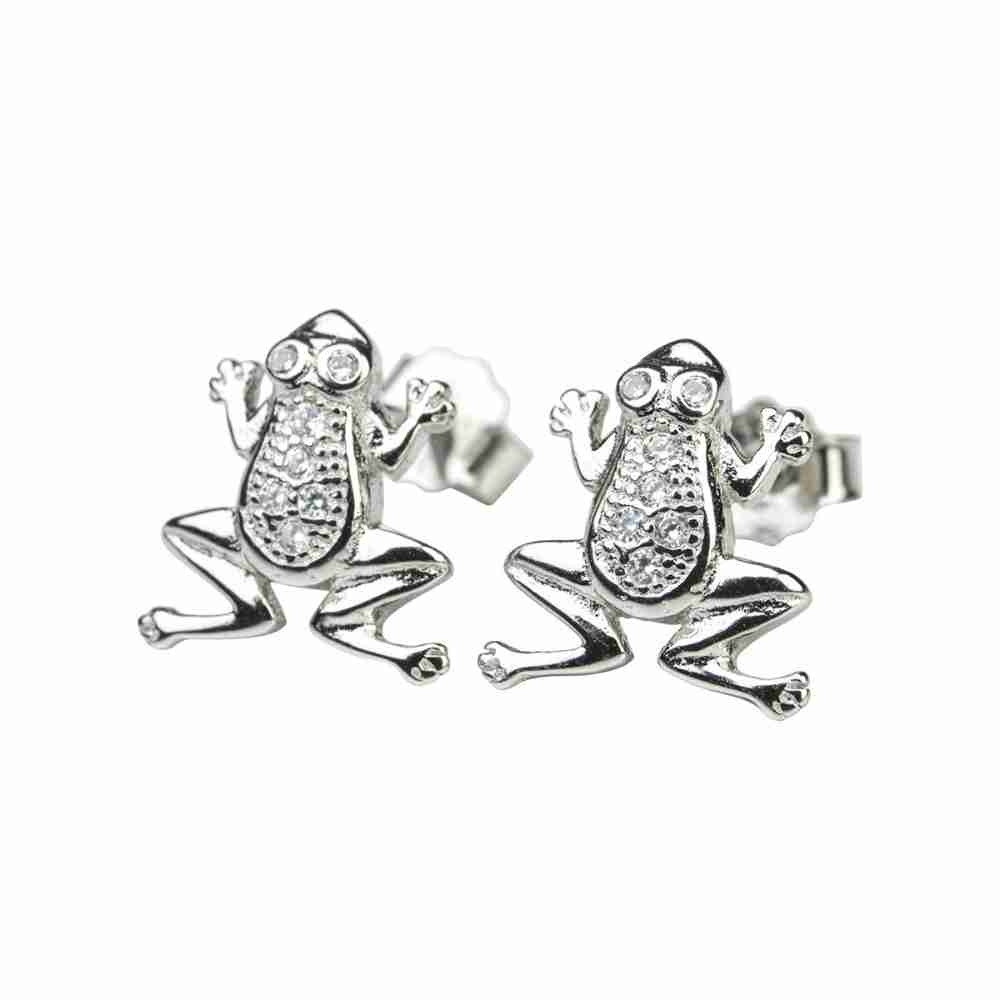 Örhänge äkta silver - grodor