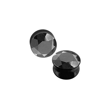 Töjsmycke i facetterad Onyx