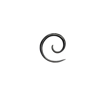 Mini - Töjsmycke i horn - spiralmodell