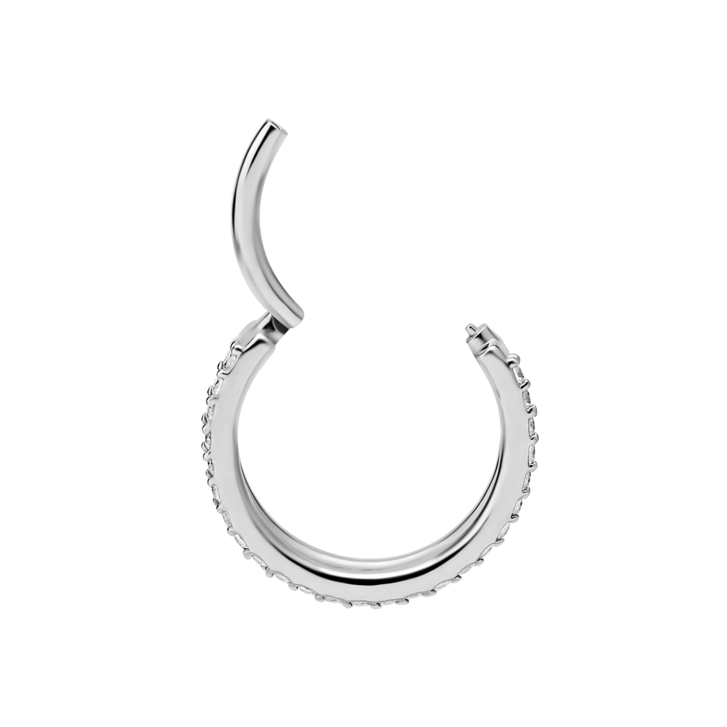 Clicker till conch dubbelradig - stål - 1.2 mm - 2