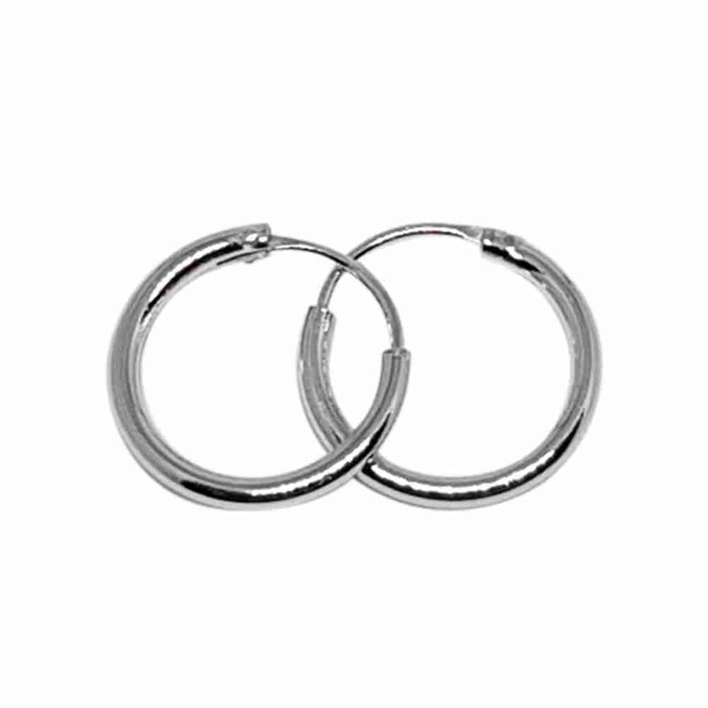 Örhänge 6 mm äkta silverringar - creoler
