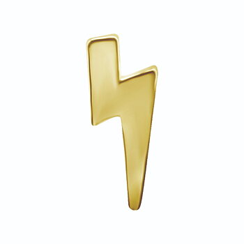 Topp - blixt - 18K äkta guld