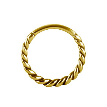 Clicker - twistad clicker - 24K guld PVD