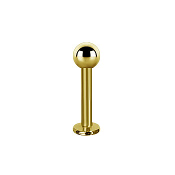 Labret piercingstav- 18K äkta guld