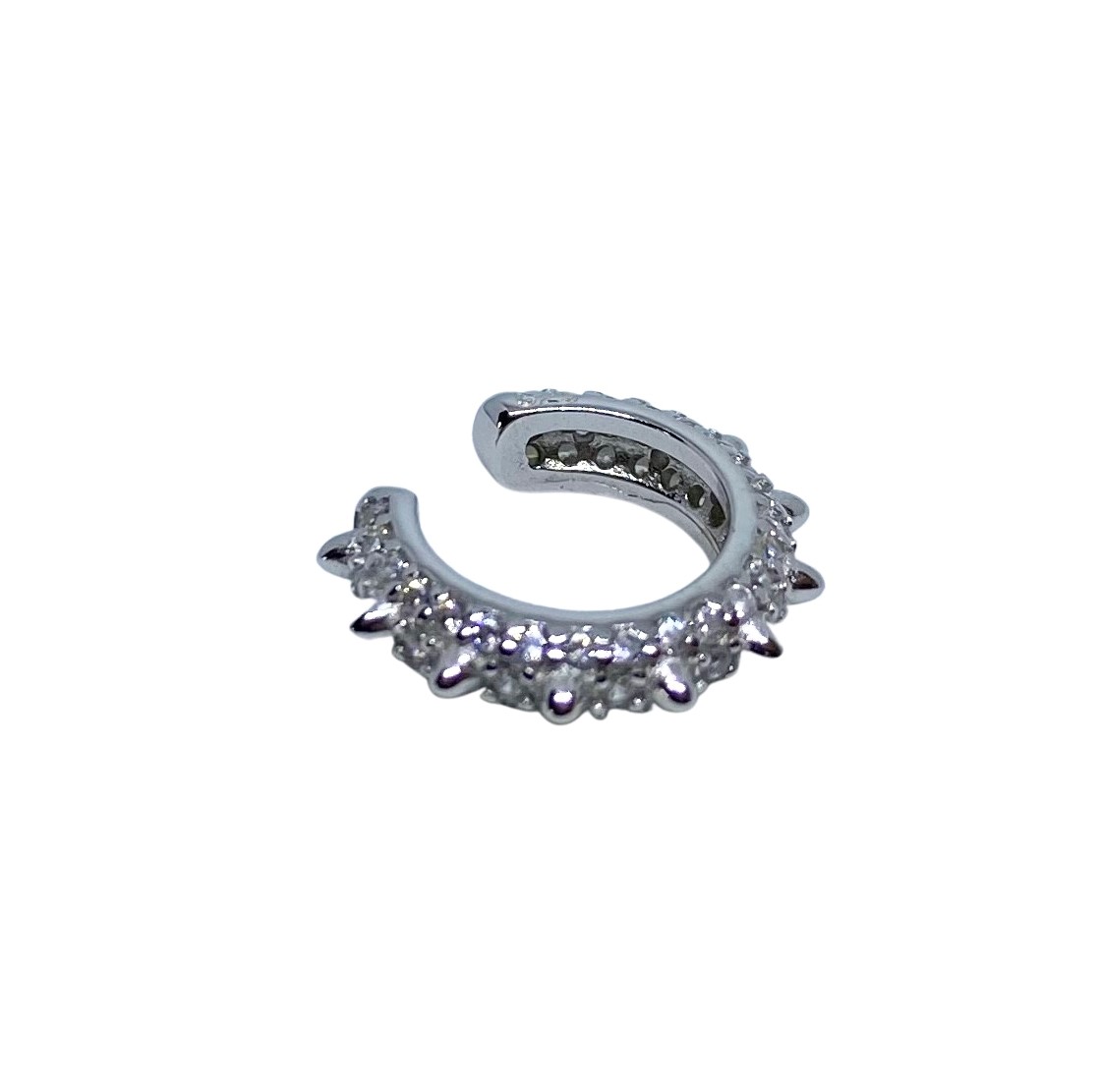 Ear cuff  - äkta  silver med kristaller - fake earcuff - 2