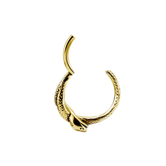 Clicker till conch -orm - 316L kirurgstål -24K guld PVD - 2