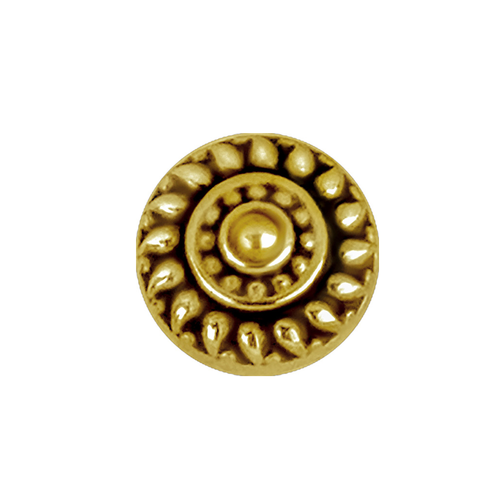 Topp till invändigt gängad labret - 24K guld PVD