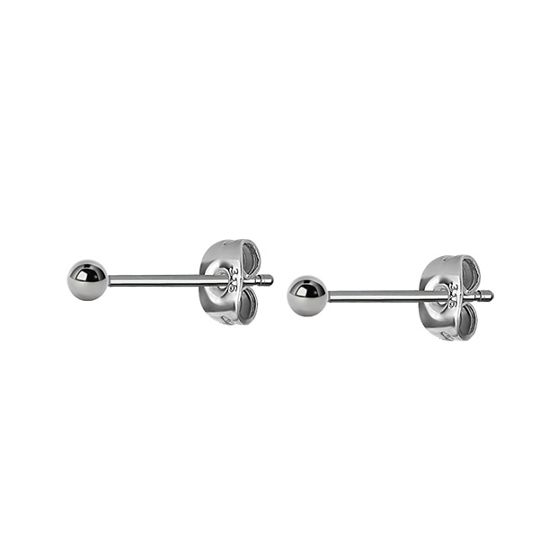 Örhänge - 3 mm kula - kirurgiskt stål