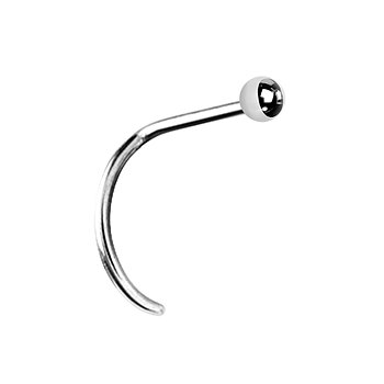 Näspiercing - 1,0 mm - kula 2 mm - titan