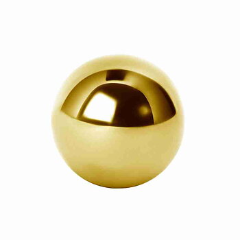 Extra kula till 0,8 mm piercing- 24K guld pvd