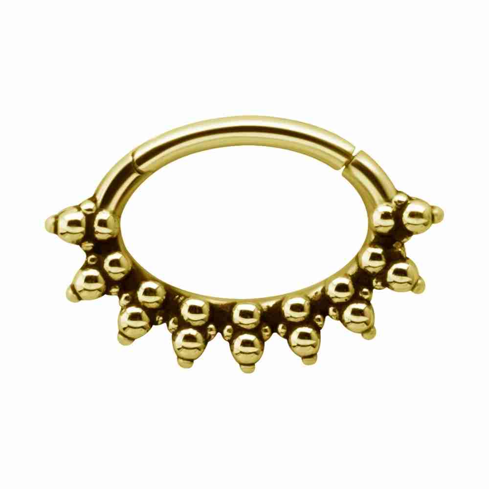 Clicker - bohemisk stil - guld PVD