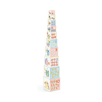 Stapelklossar 1-10 Pastell