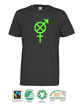 T-Shirt Upplyst CottoVer - Herr - Svart