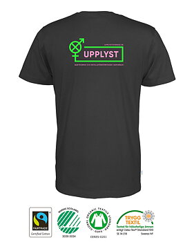 T-Shirt Upplyst CottoVer - Herr - Svart