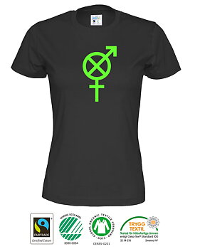 T-Shirt Upplyst CottoVer - Dam - Svart