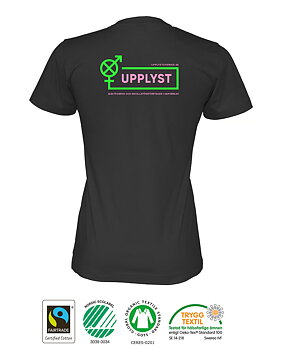 T-Shirt Upplyst CottoVer - Dam - Svart
