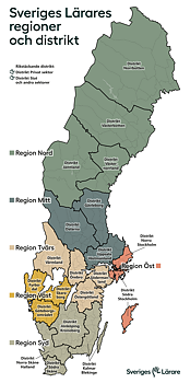 Karta - regioner och distrikt - stående - pdf