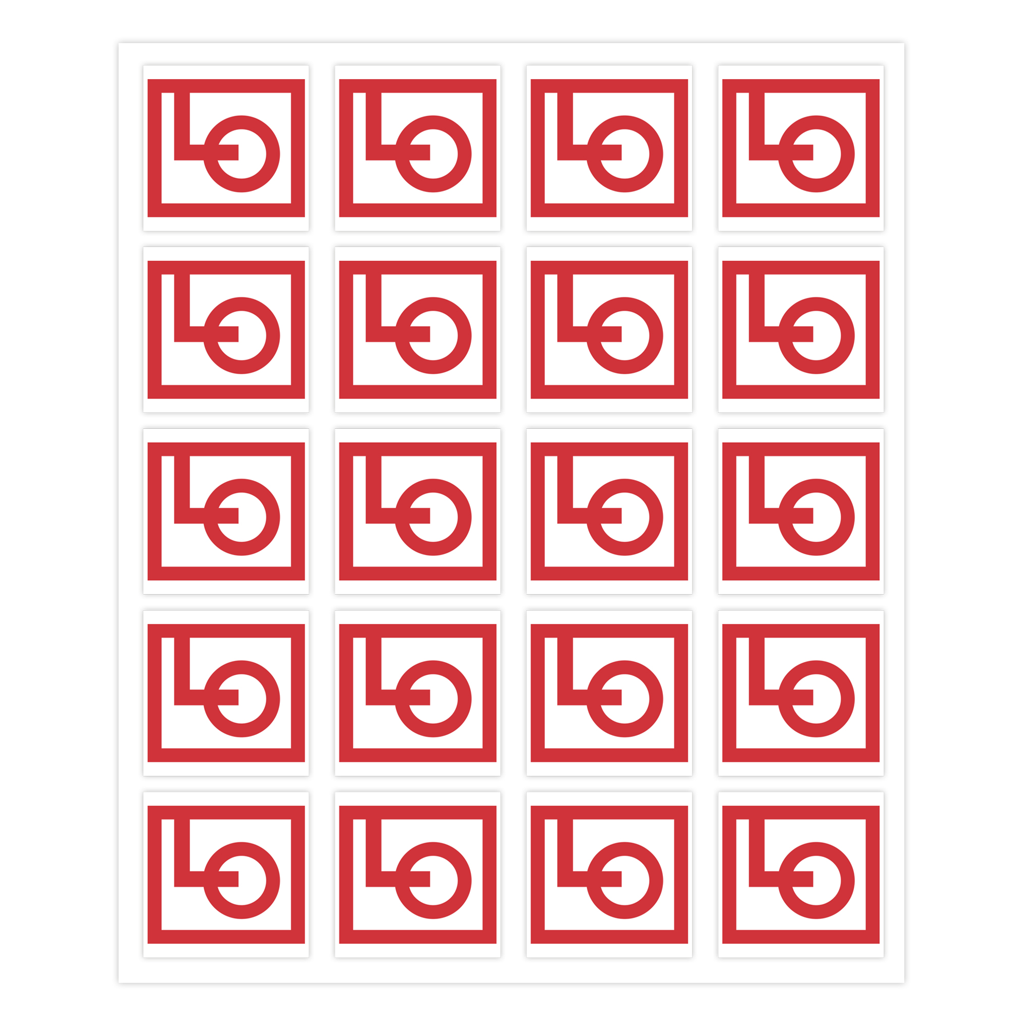 Klisterdekal Ark 50x50 mm