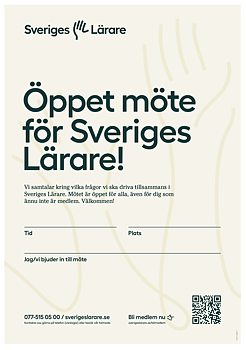 Öppet möte - ifyllbar affisch A4 