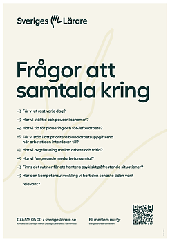 Frågor att samtala kring - affisch A4