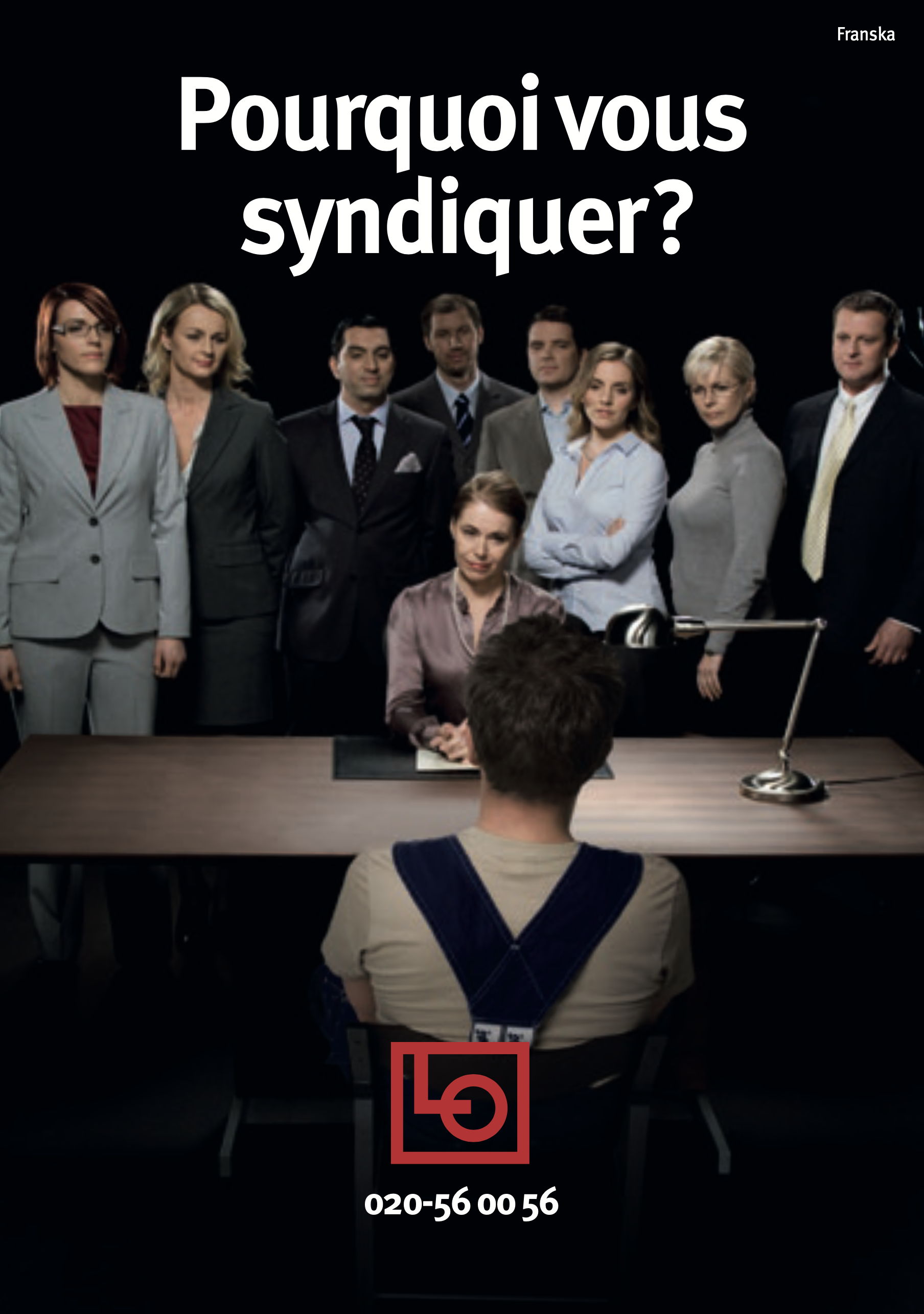 Folder A6 - Varför ska du vara med i facket? Franska