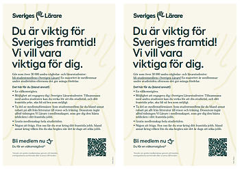 Du är viktig för Sveriges framtid! - Flyer A5