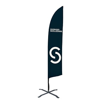 Beachflagga Sveriges Skolledare 290 cm - Blå
