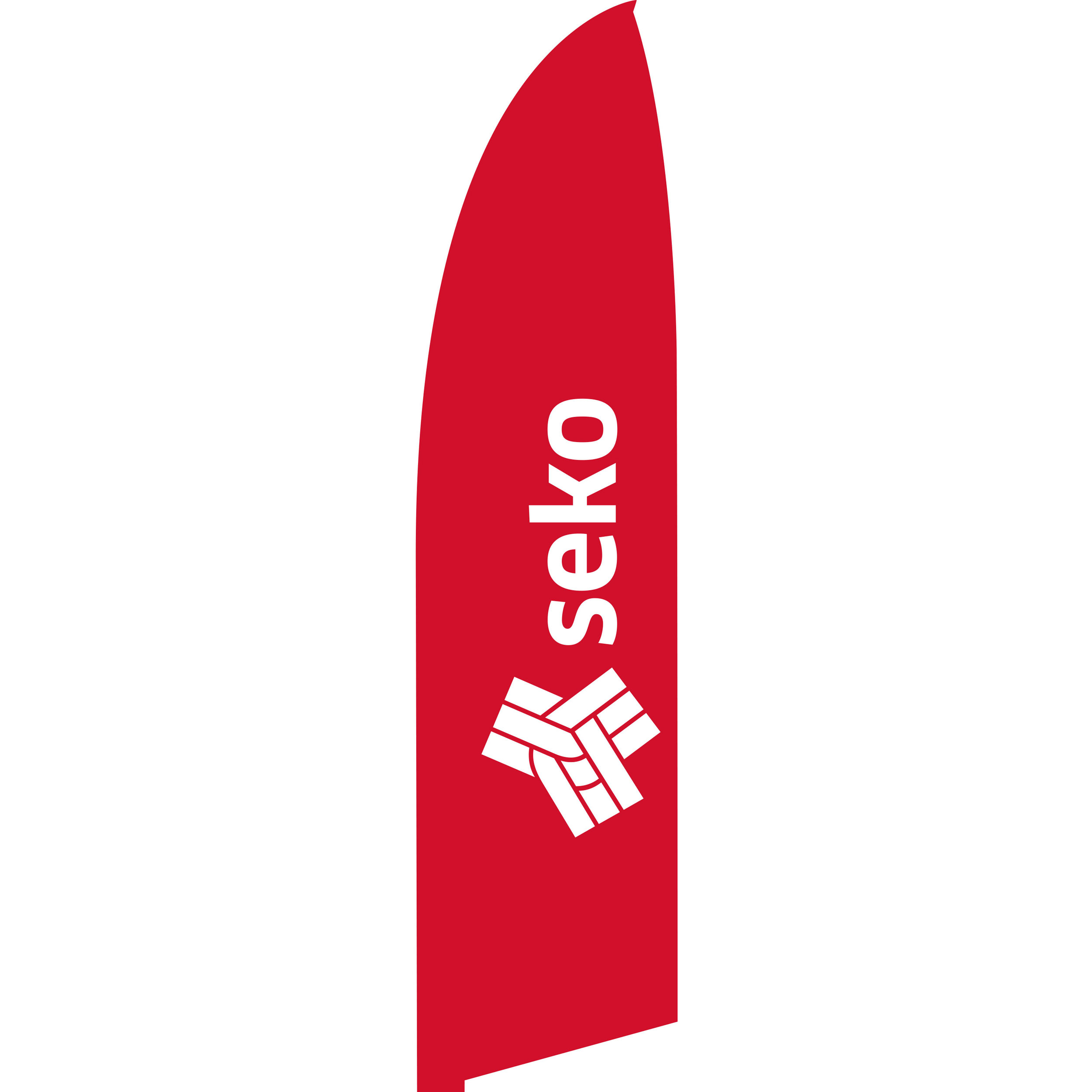 Beachflagga - 430 cm - Flera färger - 2