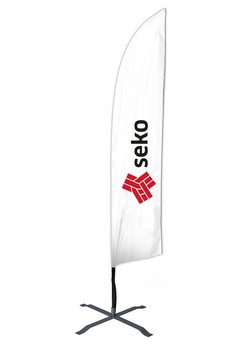 Beachflagga - 430 cm - Flera färger